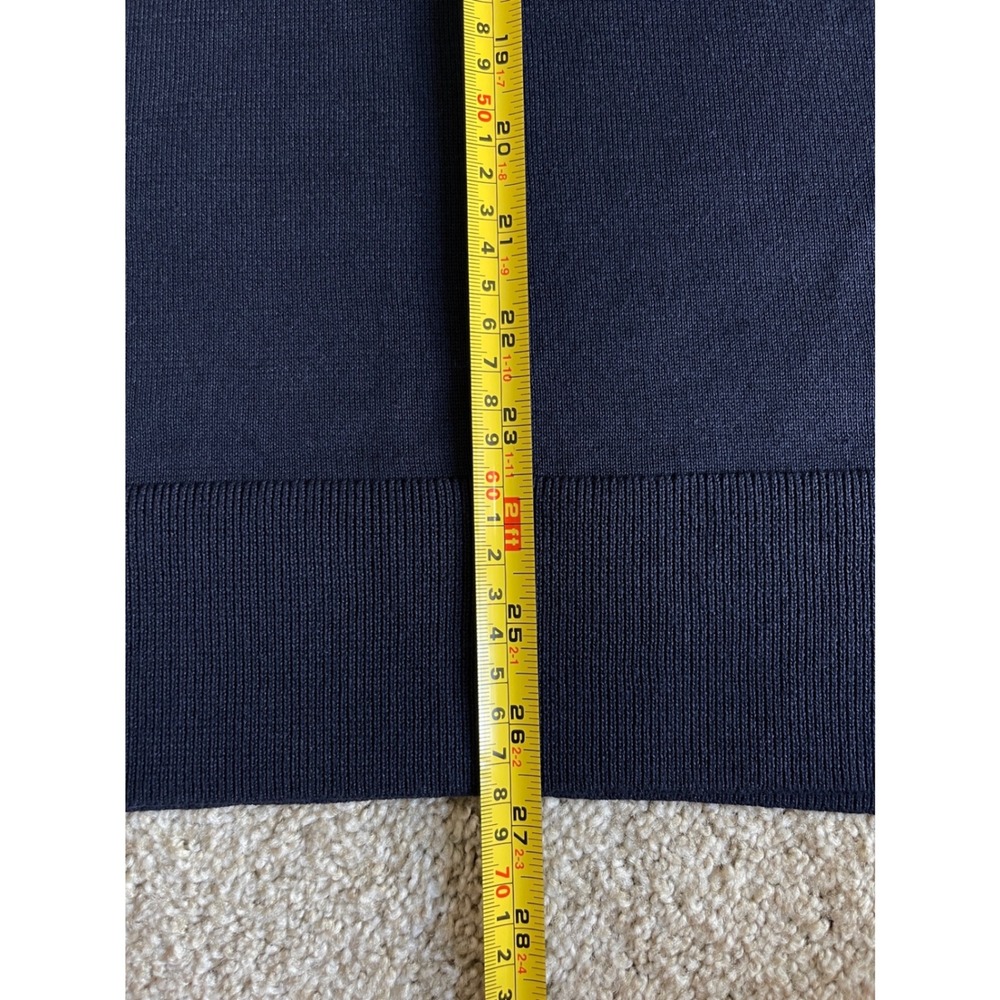 Lands End Navy Supima Cotton Golden Retriever Reindeer Antler Sweater XL Tall 18 - Picture 9 of 9